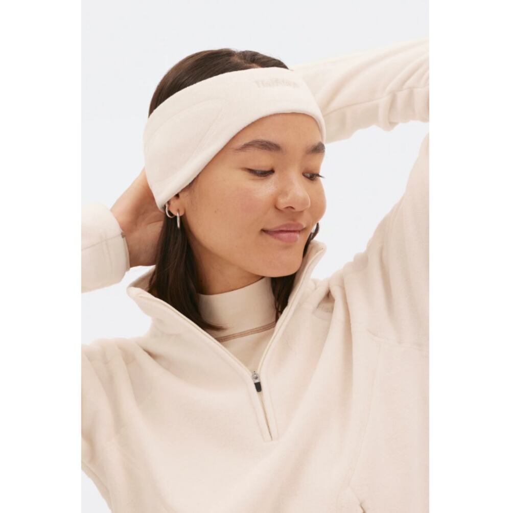 Halfdays Women's Oatmilk Polartec Fleece Headband One Size